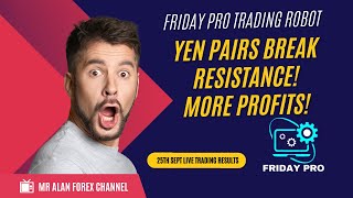 Friday Pro Trading Robot - Live Trading Results - Yen Pairs Break Resistance!