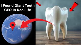 😱I Found Giant Tooth🦷In Real life!?🤯On GoogleEarth and Googlemaps🌎@Universal-s2z#viralvideo