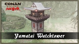 HOW TO BUILD A YAMATAI WATCHTOWER [SPEED BUILD] - CONAN EXILES