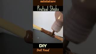 DIY Mini Chocolate Covered Pretzel Sticks #dolls #dollcrafts #DIY