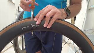 how to change a clincher tyre with pliers αλλαγη ελαστικου με πενσα