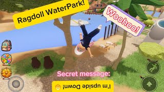 🤪🍀Woohooo! Ragdoll! 🤪😅 (Roblox- Ragdoll Waterpark!!) 💝