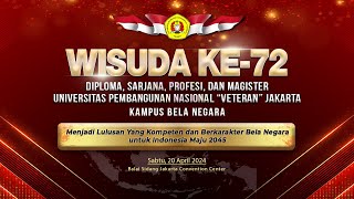 🔴 LIVE | WISUDA KE-72 UPN "VETERAN" JAKARTA