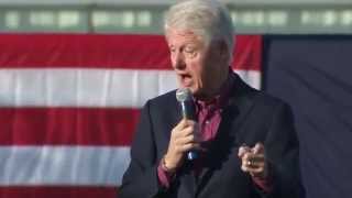 Bill Clinton speaks support of Hillary Clinton's presidential campaign