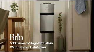 Brio 530 Series 3-Stage Bottleless Water Cooler I Model# CLPOU530UVF3