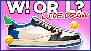 Live DRAW! Travis Scott X Fragment X Jordan 1 Low - August 13, 2021 - Live Cop