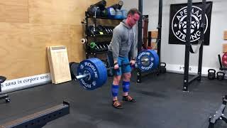 1/29/18 Deadlift 2ct Pause 325x3 @8.5 ws 3/4