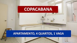 AP1352 - Vende-se, COPACABANA, Posto 4, apartamento, 4 quartos, 1 vaga