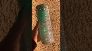 Custom Rhinestone Tumbler | Shiny AF! #shorts