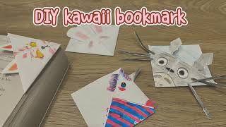 Easy origami corner bookmark | How to make a corner bookmark | Cute Kawaii bookmark