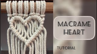 DIY Macrame Tutorial:Heart Pattern using Double Half Hitch Knot