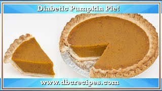 Mouth Watering Diabetic Pumpkin Pie