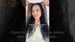 Seus cachos ficam sem definição, cheio de frizz ou farofado depois que seca? Finaliza assim ✅