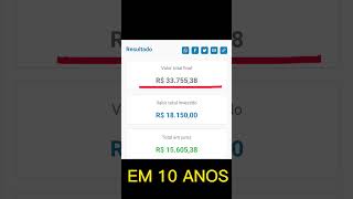 O QUE ACONTECE SE VOCÊ JOGAR R$5,00 TODOS OS DIAS NA BOLSA DE VALORES? #shorts