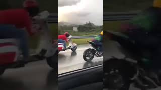 scooter VS super bike 🤣🤣 | super bike | KTM | scooter | BMW bike | bike race | bike lover