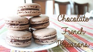 Chocolate French Macarons Recipe | sweetco0kiepie