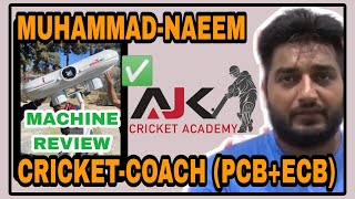 Review Speedster Bola Cricket Bowling Machine by Muhammad Nadeem Qualified Coach (PCB+ECB) Rwp Pak