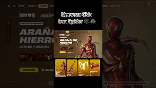 Nouveau Skin Iron Spider !! #fortniteclips #fortnite #epicpartner #amazing #spiderman