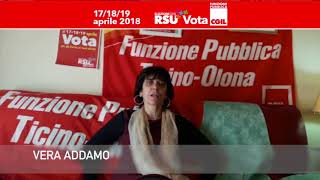 Vera Addamo spiega perché votare le liste CGIL alle RSU