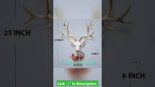 Wall Mounted Deer Head Wall Hanging Home Decoration Perfect for Living #homedecor #diwali #5minute