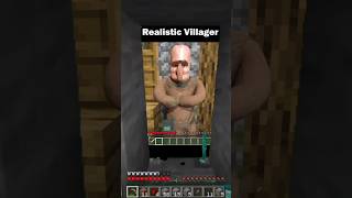 REALISTIC VILLAGER😂 #minecraft #minicraftshort #minecraftmemes #fypシ #shorts #fyp #short