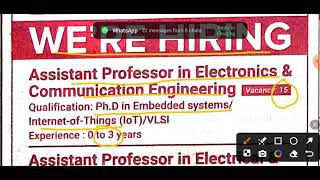 Professor Vacancy || Assistant Professor|| clerk #professor