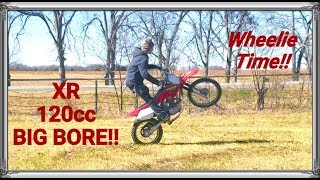 Honda XR 120 Big Bore Wheelie Compilation