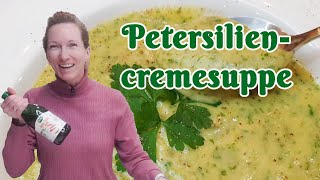 cremige Petersiliensuppe