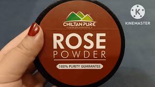 ROSE POWDER REVIEW ||CHILTAN PURE Rose powder  full review