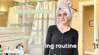 morning routine (spoiler: i wake up)