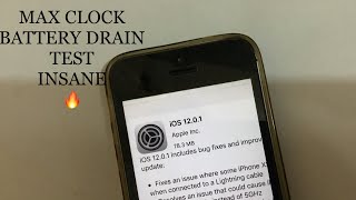 iOS 12.0.1 BATTERY TEST iPhone SE