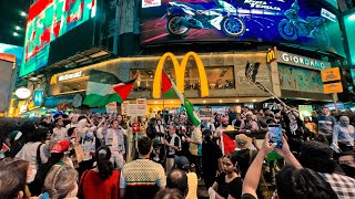 Jalan2 Palestine , Bukit Bintang , 1 JUN 2024 | protes senyap peduli rafah 🇵🇸🇲🇾