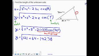 2D 14-15 B Cosine Law