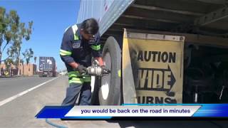 Road Service Replacing Brakes On A Trailer