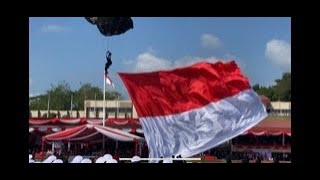 Aksi 41 Penerjun di Udara