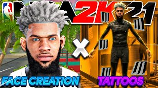 NBA 2K21 FULL BLACK ARMS AND HANDS TATTOO TUTORIAL & BEST DRIPPY FACE CREATION TUTORIAL IN NBA 2K21!