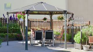 Pergola en aluminium et polycarbonate Monaco Palram