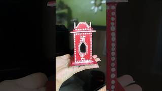 DIY TULSI MANDIR FOR JANMASHTAMI JHANKI DECORATION😱/#janmashtami #krishna #tulsi @crafterdebika