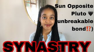 SYNASTRY Sun Opposite partner’s Pluto synastry (unbreakable bond?🌓♥️)