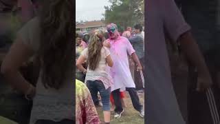 Festival of colors Holi celebration in Usa 2023#shorts #youtubeshorts