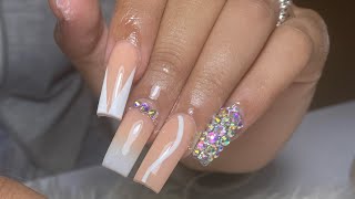 Watch Me Work • Freestyle Blingy Nails • Acrylic Nails