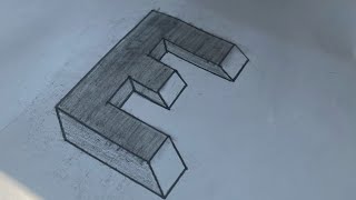 CÁCH VẼ CHỮ 3D ĐƠN GIẢN BẰNG BÚT CHÌ | HOW TO DRAW 3D LETTER BY THE PENCIL