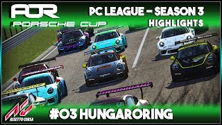 Assetto Corsa | AOR Porsche Cup: Race 5 & 6 - Hungaroring (Highlights)