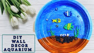 Wall Decor | Room Decor | DIY | Fish Aquarium | Paper Plate Wall Decor | DIY craft | Art | DIY