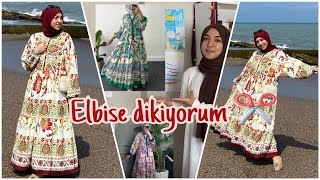 Meşhur elbiseyi dikiyorum 🪡🧵✂️ #dikişöğreniyorum   #elbise