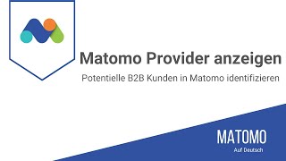 Matomo - Internetprovider (ISP) anzeigen und B2B Kunden identifizieren