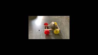 How To Make a Mini Rubber Band Car (SIMPLE CAR TOY)