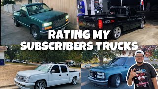 RATING MY SUBSCRIBERS TRUCKS PT.12 #obschevy #ratingmysubstrucks