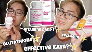 PREMIUM COLLAGEN PLUS!✨ WITH GLUTATHIONE, COLLAGEN, VITAMINS E AND C!😱 EFFECTIVE KAYA?! 2-3WEEKS!♥️