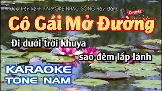 Karaoke Cô Gái Mở Đường | Tone Nam | Karaoke Nhạc Sống Sóc Trăng